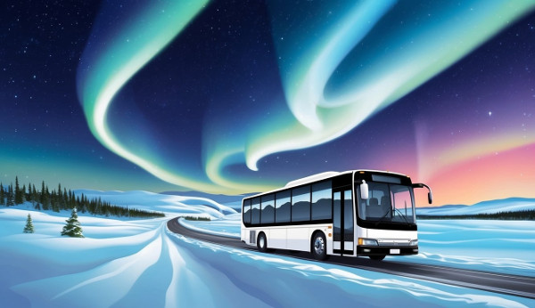 Reykjavik Northern Lights bus