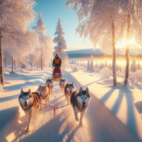 Tour with huskies in Sweden Kiruna