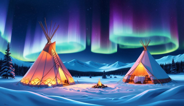 Winter Tipi Dinner Experience